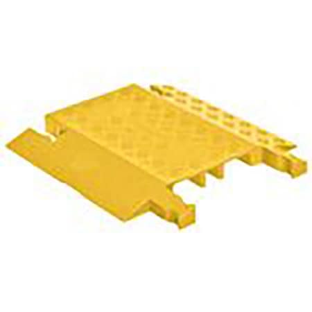 Cable Protector, 1-7/8 in H, 1-1/2 ft L, 19-3/4 in W, 1 Channel, Polyurethane, Yellow MPN:GD3-DO-Y