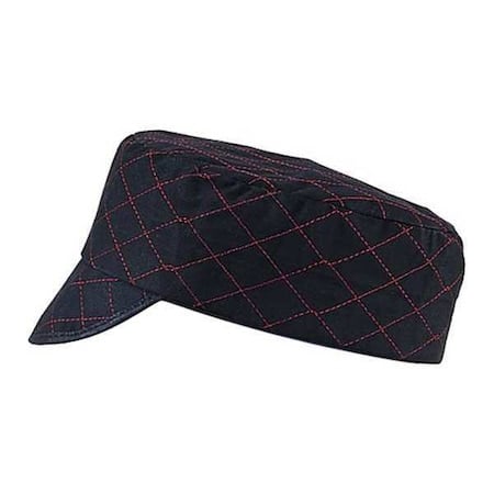 Welders Cap, Black, Red Stitching, 7-3/8In MPN:490738
