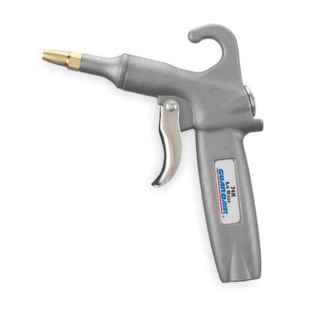 Air Gun, 1/4 in, FNPT, Alum, Gray MPN:74H