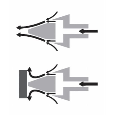 AirGun, 1/4in, FNPT, Alum, Silver;Black MPN:U80WJ225