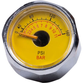 Guardair® PowerQUAD™ Air Pressure Gauge Yellow/Metal PQ805