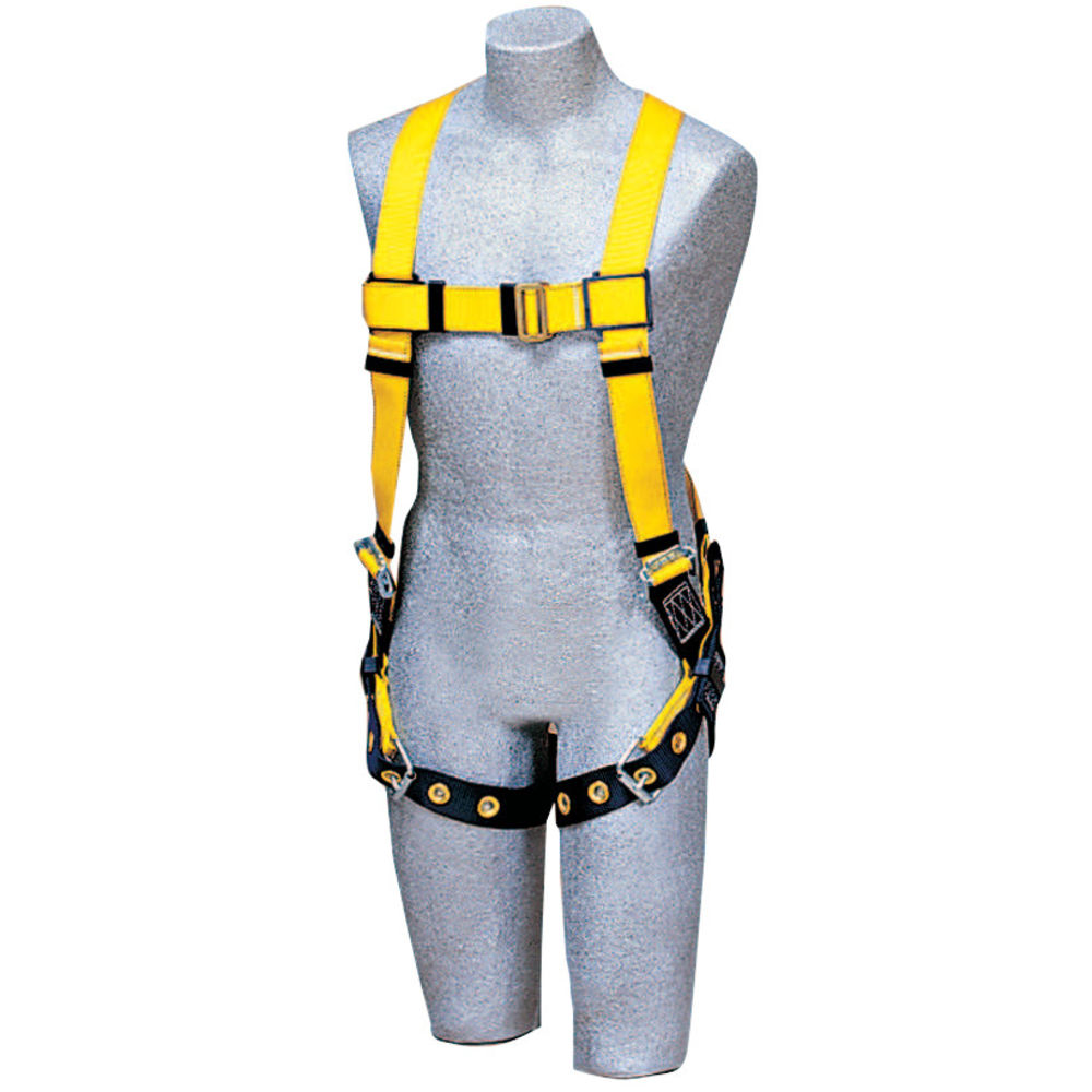 DBI-SALA Delta No-Tangle Harness, Back D-Ring, Universal, Navy/Yellow MPN:1102000
