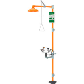 Guardian Equipment Emergency Wash Station Eye Wash Fountain And Drench Shower Floor Mount G1902 G1902