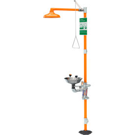 Guardian Equipment Safety Station w/ Eyewash Shower Head Bowl Freeze & Scald Protection Valve G1942