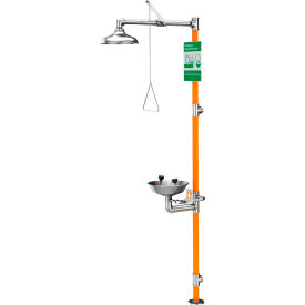 Guardian Equipment G1991 Emergency Eye Wash/Shower Stainless Steel Bowl Floor Mount G1991