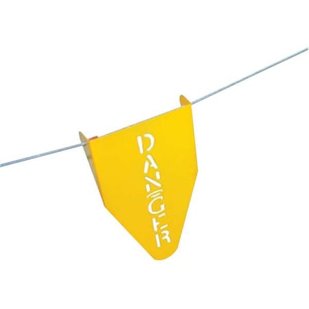 Stamped Steel Warning Flag, 11-1/2 In. H MPN:15038