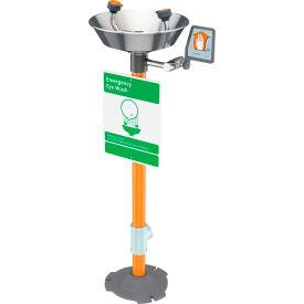 Guardian Equipment Emergency Eye Wash Pedestal Mounted - Stainless Steel Bowl G1825 G1825
