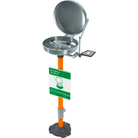 Guardian Equipment Eye Wash Pedestal Mounted Stainless Steel Bowl and Cover G1825BC G1825BC