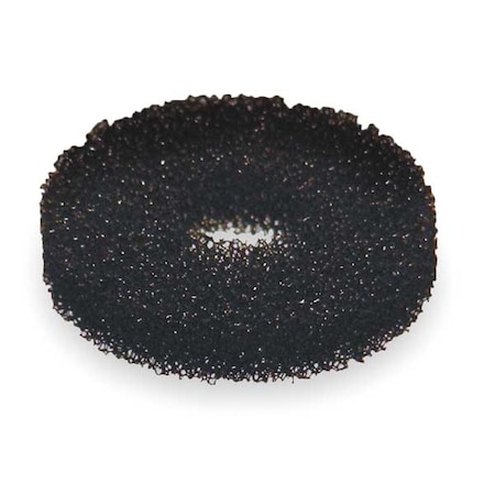 Foam Filter For Guardian Eyewash, 1-1/8 in Dia, 1/2 in H, Polyurethane, Black, 6 PK MPN:470-004R