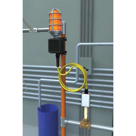 Combination Steady-On Light, Stainless Steel, Orange, For Use With, Shower with Eyewash MPN:AP275-100