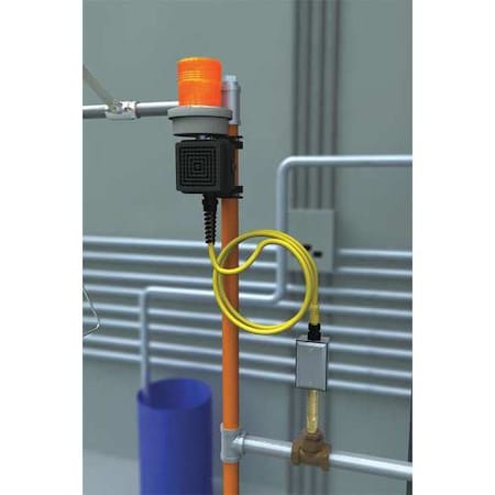 Combination Flashing Light, Stainless Steel, Orange, For Use With, Shower with Eyewash MPN:AP275-205