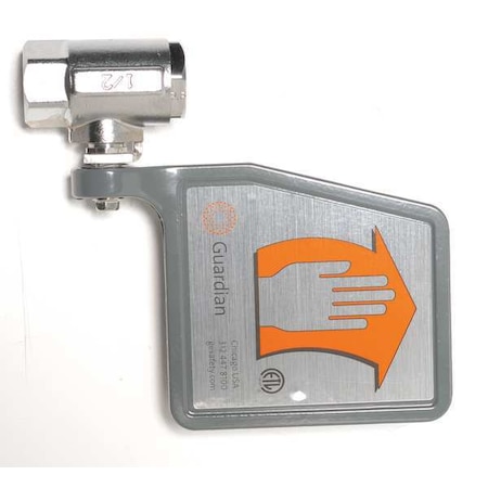Replacement Push Plate/Valve, Brass, Silver, For Use With, Eyewash MPN:AP600-101V