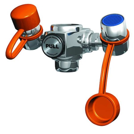 Faucet Mounted Eyewash Station, No Bowl, Brass Valve, Chrome Plated Brass Spray Head MPN:G1100