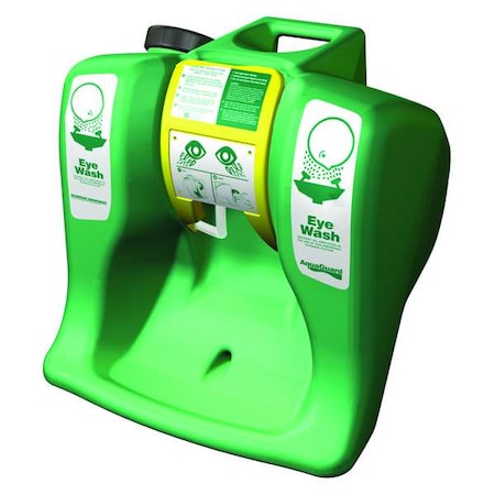 Aqua-Guard Eyewash Station, Gravity-Fed, 16 gal Capacity, Counter or Wall Mount, Portable MPN:G1540