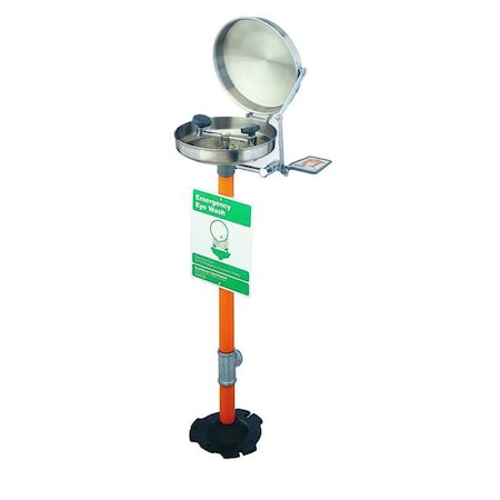 Plumbed Eyewash, Floor Mount, Plumbed, 39 1/2 in H., 15 1/2 in W MPN:G1760BC