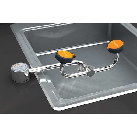 Plumbed Eyewash, Counter Mount, Plumbed, 4 5/12 in H., 13 in W MPN:G1774LH