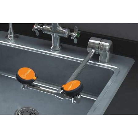 Plumbed Eyewash, Counter Mount, Plumbed, 15 in H., 6 1/2 in W MPN:G1779LH-L