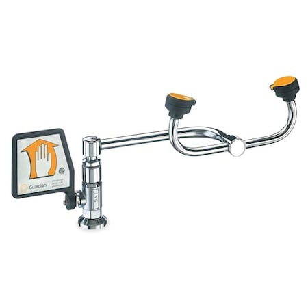 Plumbed Eyewash, Counter Mount, Plumbed, 8 1/4 in H., 17 5/12 in W MPN:G1806LH
