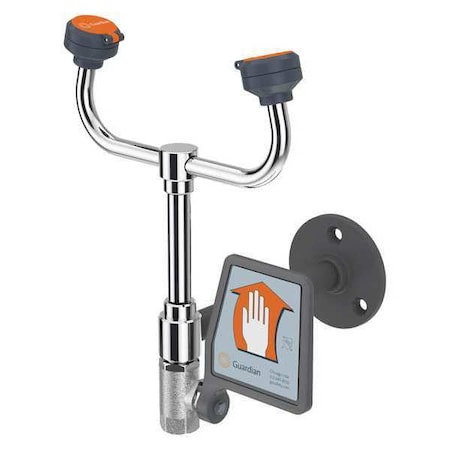 Plumbed Eyewash, Wall Mount, Plumbed, 13 2/3 in H., 6 1/2 in W MPN:G1819