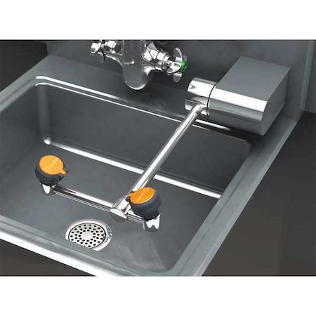 Plumbed Eyewash, Wall Mount, Plumbed, 14 3/4 in H., 6 1/2 in W MPN:G1848LH-L
