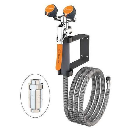 Drench Hose, Brass, Gray, For Use With, Eyewashes MPN:G5026BP