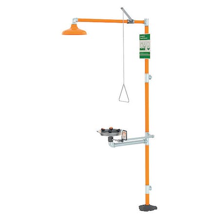 Drench Shower With Face/Eyewash, 96 In. H MPN:GBF1909