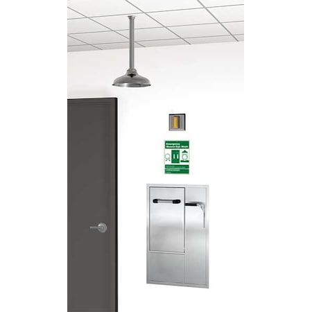 Drench Shower With Face/Eyewash, Silver MPN:GBF2150