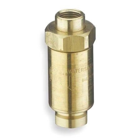 Backflow Preventer, Brass, Yellow, For Use With, Drench Hoses MPN:L108