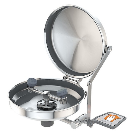 Wall Mount Ss Eyewash With Cover MPN:G1814BC