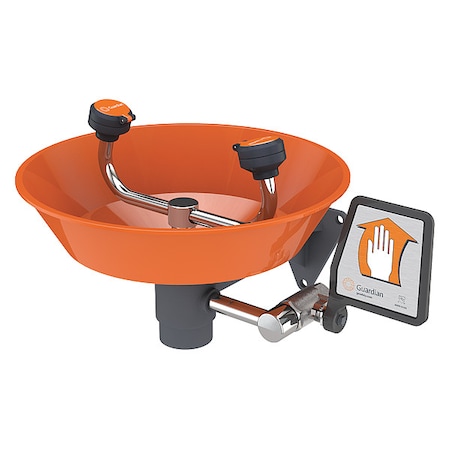 2-Head Emergency Eye Wash Wall Mount w/12