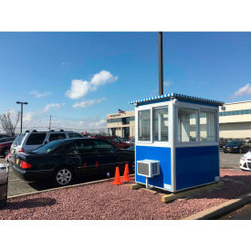 Guardian Booth Pre-Assembled Guard Booth 4'x6' Interior Blue - Deluxe Model 4X6DM