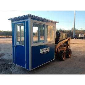 Guardian Booth Pre-Assembled Guard Booth 4'x6' Interior Blue - Economy Model 4X6EM
