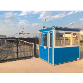 Guardian Booth Pre-Assembled Guard Booth 6'x6' Interior Blue - Deluxe Model 6X6DM