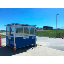 Guardian Booth Pre-Assembled Guard Booth 6'x8' Interior Blue - Deluxe Model 6X8DM