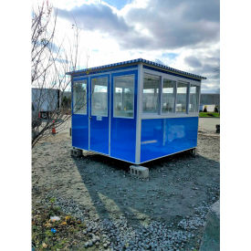 Guardian Booth Pre-Assembled Guard Booth 8'x10' Interior Blue - Deluxe Model 8X10DM
