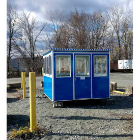 Guardian Booth Pre-Assembled Guard Booth 8'x10' Interior Blue - Economy Model 8X10EM