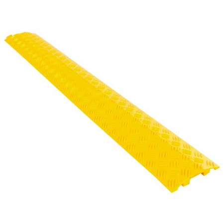 Cable Protector, 3/4 in H, 39-1/2 in L, 5-1/4 in W, 1 Channel, Polyethylene, Yellow MPN:DH-CR3-V2