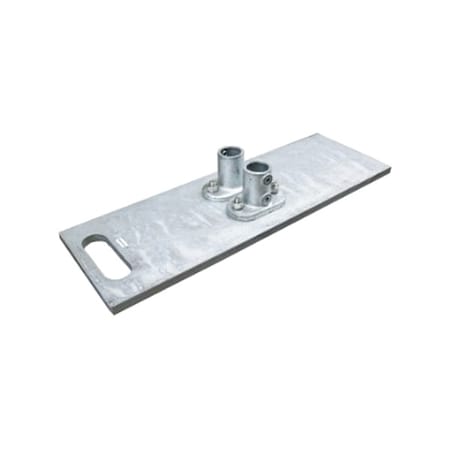 15180 Guardrail Baseplate Galvanized Steel Sin MPN:15180