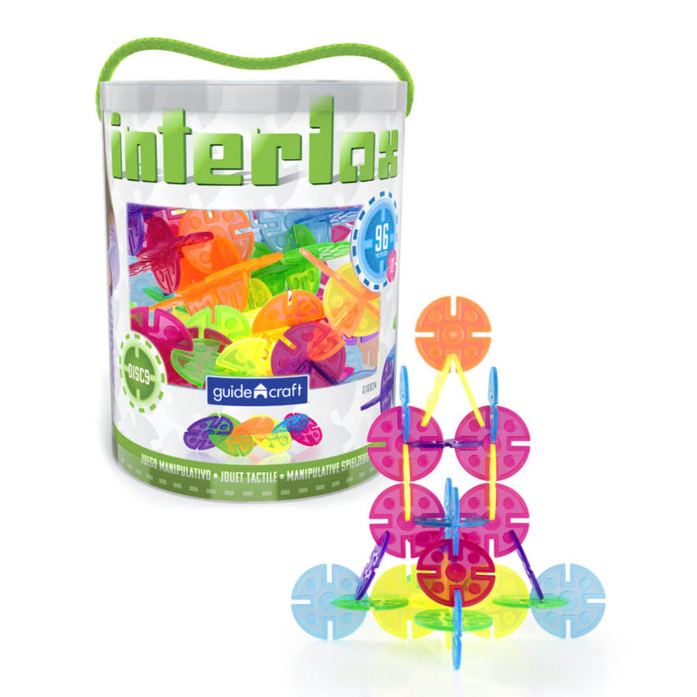 Guidecraft Interlox Discs Building Set, 96 Pieces MPN:GD-16834