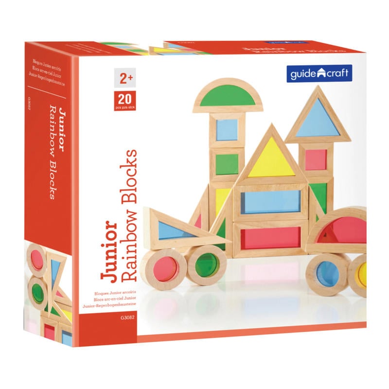 Guidecraft Jr. Rainbow Blocks, 20-piece set MPN:GD-3082