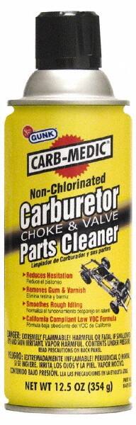 Carburetor Parts Cleaner: 12.5 oz, Aerosol Can MPN:M4815NC