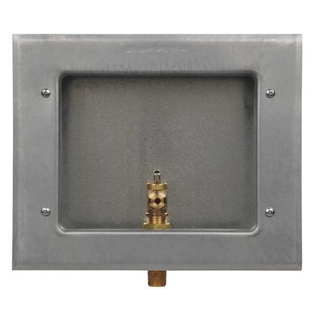 Ice Maker Outlet Box Lead-Free Galvanized 1/2