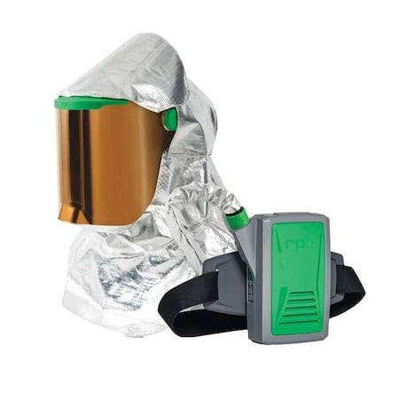 Z-Link Respirator, Radiant Heat, Loose Fitting, Belt-Mount, 4 pt Ratchet MPN:16-018-24-GT