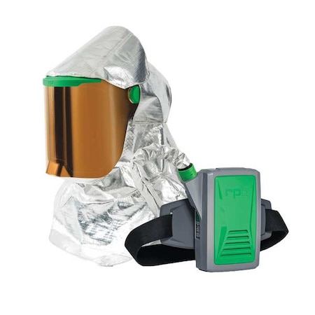 Z-Link Respirator, Radiant Heat, Loose Fitting, Belt-Mount, 4 pt Ratchet MPN:16-018-24-GTIR5