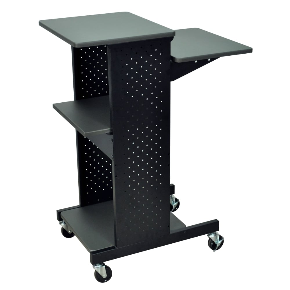 Luxor Presentation Station, 40inH x 18inW x 30inD, Gray MPN:PS4000