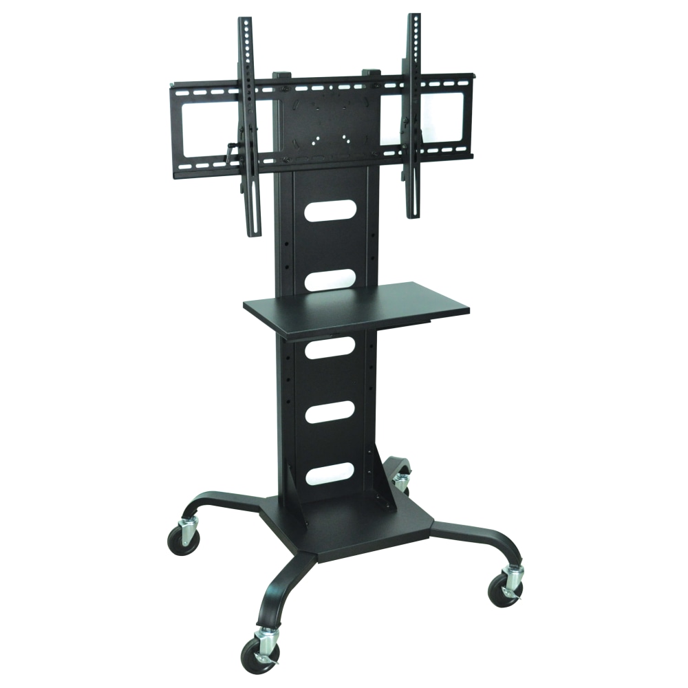 H. Wilson Mobile Flat Panel TV Stand With Mount, 51inH x 31inW x 28inD, Black MPN:WPSMS51