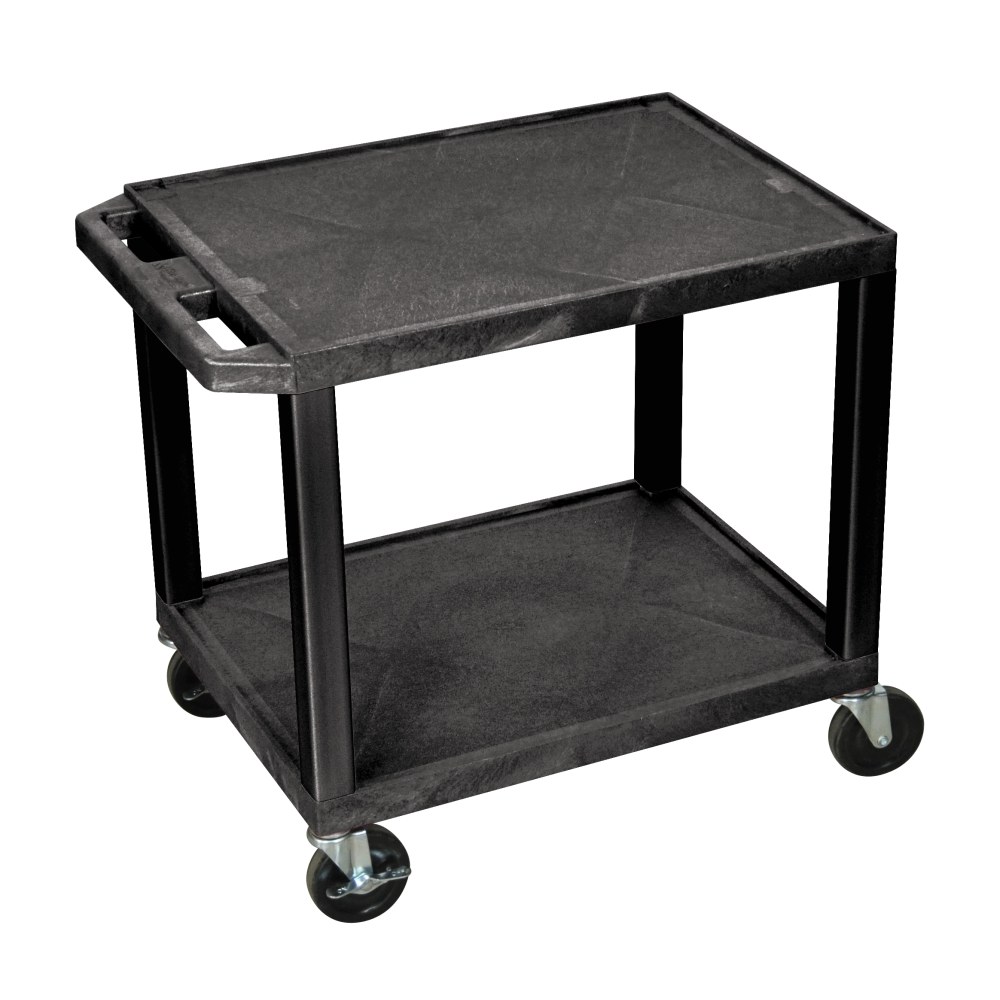 H. Wilson 26in Plastic Utility Cart, 26inH x 24inW x 18inD, Black MPN:WT26
