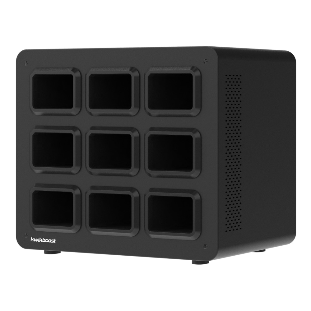 Luxor EdgePower 9-Bay Base Charging Station, Black, KBEP-BASE9 MPN:KBEP-BASE9
