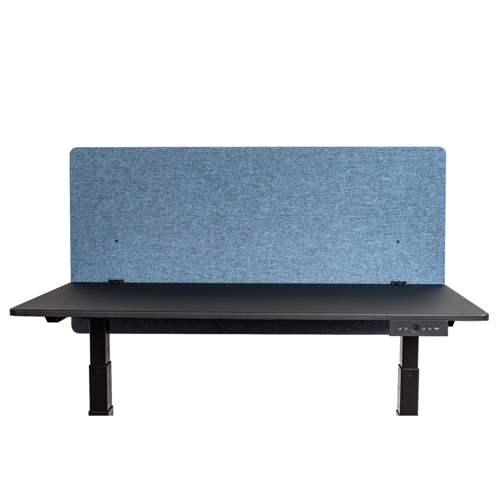 Luxor RECLAIM Acoustic Privacy Desk Panels, 48inW, Pacific Blue MPN:RCLM4824PB