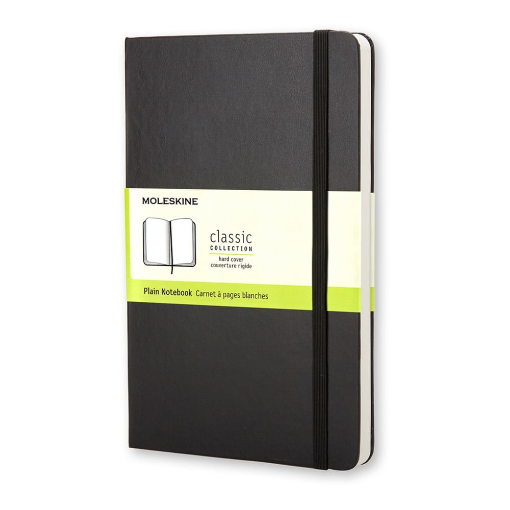 Moleskine Classic Hard Cover Notebook, 3-1/2in x 5-1/2in, Unruled, 192 Pages, Black (Min Order Qty 4) MPN:701030
